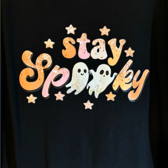 Bella Canvas Tops - 3X Halloween V-Neck Tshirt, Stay Spooky